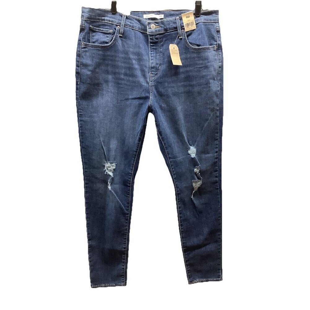 Levi's 721 Size 16W Women's 721 High-Rise Blue Trendy Skinny Jeans. New With Tag